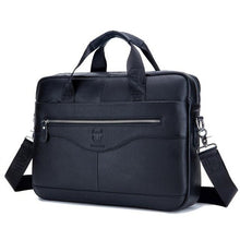 Load image into Gallery viewer, Men Briefcases Lawyer Genuine Leather Handbag Vintage Laptop Briefcase Male Computer Shoulder Bags Casual Men's Bag Documents