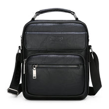 Load image into Gallery viewer, JEEP BULUO Brand Man Split Leather Crossbody Shoulder Messenger Bag For iPad Big Size Men's Handbags Famous Casual Business