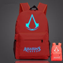 Load image into Gallery viewer, 2019 Lumious Assassins Creed mochila Game Kids Baby's School bags for Teenagers Boys Girls student bagpack Bolsa escola