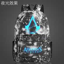 Load image into Gallery viewer, 2019 Lumious Assassins Creed mochila Game Kids Baby's School bags for Teenagers Boys Girls student bagpack Bolsa escola
