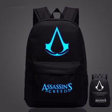 Load image into Gallery viewer, 2019 Lumious Assassins Creed mochila Game Kids Baby's School bags for Teenagers Boys Girls student bagpack Bolsa escola
