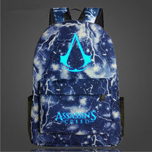 Load image into Gallery viewer, 2019 Lumious Assassins Creed mochila Game Kids Baby's School bags for Teenagers Boys Girls student bagpack Bolsa escola