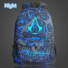 Load image into Gallery viewer, 2019 Lumious Assassins Creed mochila Game Kids Baby's School bags for Teenagers Boys Girls student bagpack Bolsa escola