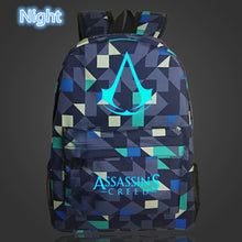 Load image into Gallery viewer, 2019 Lumious Assassins Creed mochila Game Kids Baby's School bags for Teenagers Boys Girls student bagpack Bolsa escola