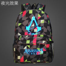 Load image into Gallery viewer, 2019 Lumious Assassins Creed mochila Game Kids Baby's School bags for Teenagers Boys Girls student bagpack Bolsa escola