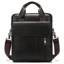 Load image into Gallery viewer, 2019 New A4 File 13.3' Laptop Computer Business Briefcase Portfolio Men Genuine Leather Handbag Men's Shoulder Messenger Bag