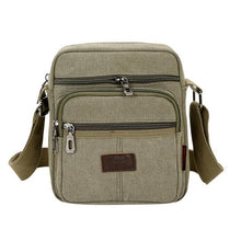 Load image into Gallery viewer, Canvas Crossbody Shoulder Bag Men Zipper Casual Travel Male Messenger Pack Men's Crossbody Bag Packs Phone Pouch sac a main