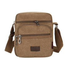 Load image into Gallery viewer, Canvas Crossbody Shoulder Bag Men Zipper Casual Travel Male Messenger Pack Men's Crossbody Bag Packs Phone Pouch sac a main