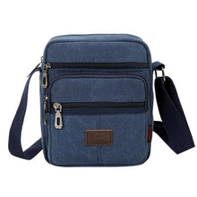 Load image into Gallery viewer, Canvas Crossbody Shoulder Bag Men Zipper Casual Travel Male Messenger Pack Men's Crossbody Bag Packs Phone Pouch sac a main