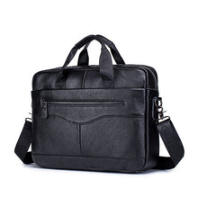Load image into Gallery viewer, fashion Genuine leather men's Briefcase vintage cow leather business computer bag messenger bags man shoulder bag postman male