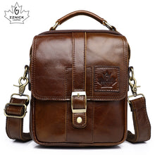 Load image into Gallery viewer, Men's Genuine Leather Bag Shoulder Bag Belt Bags Messenger Bags Men Handbag 2019 Fashion Flap Crossbody Luxury Handbag ZZNICK