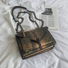 Load image into Gallery viewer, Brand Small square Bag Fashion New Women's Bag Handbag high quality Snake pattern shoulder Messenger Bag luxury Female Bag Purse