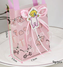 Load image into Gallery viewer, Free Shippping 12X Pink/ Blue nipple/baby's bottle paper candy bag favor candy box favour box girls boys birthday baby show gift