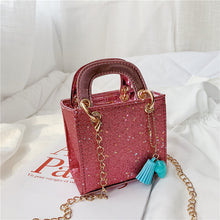 Load image into Gallery viewer, Children's Bag Korean Version 2019 New Sequin Bag Children's Single Shoulder Bag Mini Handbag Baby Straddle Bag