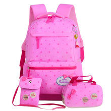 Load image into Gallery viewer, Cartoon School Backpack For Girls Teenager School Bags 3set Star Printing Backpack Kids & Baby's Bags Backpack Child Schoolbag