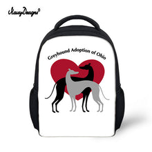 Load image into Gallery viewer, Kid Schoolbag For Child Small School Book Bag Backpacks Galgo Greyhound Dog Printed Baby's Kindergarten Cute Zipper Boy Girl Bag