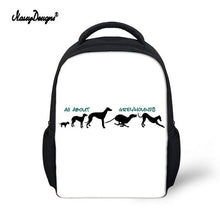 Load image into Gallery viewer, Kid Schoolbag For Child Small School Book Bag Backpacks Galgo Greyhound Dog Printed Baby's Kindergarten Cute Zipper Boy Girl Bag