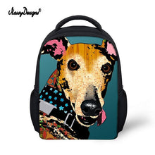 Load image into Gallery viewer, Kid Schoolbag For Child Small School Book Bag Backpacks Galgo Greyhound Dog Printed Baby's Kindergarten Cute Zipper Boy Girl Bag
