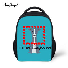 Load image into Gallery viewer, Kid Schoolbag For Child Small School Book Bag Backpacks Galgo Greyhound Dog Printed Baby's Kindergarten Cute Zipper Boy Girl Bag