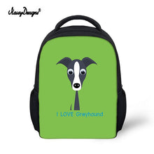 Load image into Gallery viewer, Kid Schoolbag For Child Small School Book Bag Backpacks Galgo Greyhound Dog Printed Baby's Kindergarten Cute Zipper Boy Girl Bag
