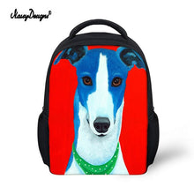 Load image into Gallery viewer, Kid Schoolbag For Child Small School Book Bag Backpacks Galgo Greyhound Dog Printed Baby's Kindergarten Cute Zipper Boy Girl Bag