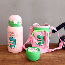 Load image into Gallery viewer, 500ml 316 Stainless steel Vacuum Flask Baby's Vacuum Water Bottle Portable Bag Insulated Thermos Straw Bottle With Double Cover