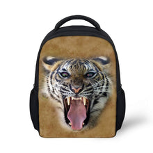 Load image into Gallery viewer, FORUDESIGNS Mini Schoolbag Lion 3D Printing Zoo Backpack With Zipper Baby Cute Kids School Bags for Baby's Girls Custom Gift Bag