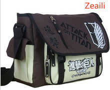 Load image into Gallery viewer, Anime Shingeki no Kyojin Shoulder Bag Attack on Titan Sling Pack School Bags Messenger Bag Travel Male Men's Bag