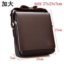 Load image into Gallery viewer, Free shipping! Authentic brand composite leather bag casual male shoulder briefcase kangaroo messenger bag men's travel bags