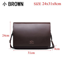 Load image into Gallery viewer, Free shipping! Authentic brand composite leather bag casual male shoulder briefcase kangaroo messenger bag men's travel bags