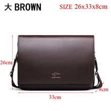 Load image into Gallery viewer, Free shipping! Authentic brand composite leather bag casual male shoulder briefcase kangaroo messenger bag men's travel bags