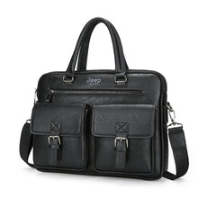 Load image into Gallery viewer, JEEP BULUO Famous Brand New Design Men's Briefcase Satchel Bags For Men Business Fashion Messenger Bag 14' Laptop Bag 8001