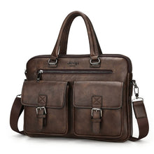 Load image into Gallery viewer, JEEP BULUO Famous Brand New Design Men's Briefcase Satchel Bags For Men Business Fashion Messenger Bag 14' Laptop Bag 8001