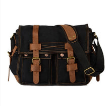 Load image into Gallery viewer, TEXU Men messenger bags canvas leather big shoulder bag famous designer brands high quality men's travel bags high quality
