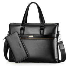 Load image into Gallery viewer, Man's Leather Bag Business Men Bags Laptop Tote Briefcases Male Crossbody Bags Shoulder Handbag High Quality Men's Messenger Bag