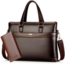 Load image into Gallery viewer, Man's Leather Bag Business Men Bags Laptop Tote Briefcases Male Crossbody Bags Shoulder Handbag High Quality Men's Messenger Bag