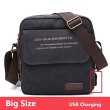 Load image into Gallery viewer, Man Urban Daily Carry Bag High Quality Men Canvas Shoulder Bag Casual Travel Men's Crossbody Bag Male Messenger Bags 3 Size
