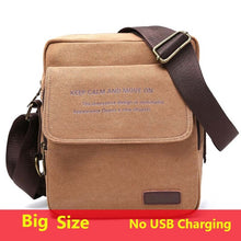 Load image into Gallery viewer, Man Urban Daily Carry Bag High Quality Men Canvas Shoulder Bag Casual Travel Men's Crossbody Bag Male Messenger Bags 3 Size