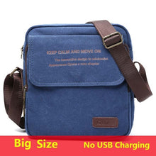 Load image into Gallery viewer, Man Urban Daily Carry Bag High Quality Men Canvas Shoulder Bag Casual Travel Men's Crossbody Bag Male Messenger Bags 3 Size