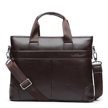 Load image into Gallery viewer, 2019 Men's Business Black Casual Bag pu leather Briefcase men's Tote bags Brown High quality male Business large capacity