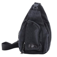 Load image into Gallery viewer, Man Fashion Travel Chest Bag Vintage Canvas Crossbody Back Pack Men's Shoulder Bag Multifunction Small Travel Bags Q0139