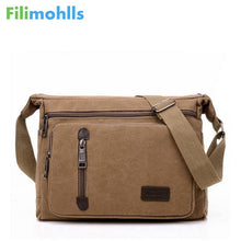 Load image into Gallery viewer, Men Bags Vinatge Canvas Messenger Bags 2019 Designer Brand Men's Fashion Crossbody Shoulder Bag Male Casual Travel Bag S951