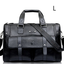 Load image into Gallery viewer, Men Leather Black Briefcase Business Handbag Messenger Bags Male Vintage Shoulder Bag Men's Large Laptop Travel Bags Hot XA177ZC