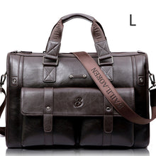 Load image into Gallery viewer, Men Leather Black Briefcase Business Handbag Messenger Bags Male Vintage Shoulder Bag Men's Large Laptop Travel Bags Hot XA177ZC