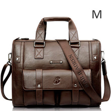 Load image into Gallery viewer, Men Leather Black Briefcase Business Handbag Messenger Bags Male Vintage Shoulder Bag Men's Large Laptop Travel Bags Hot XA177ZC
