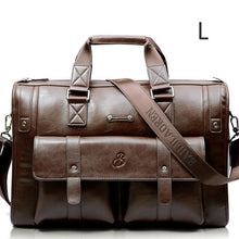 Load image into Gallery viewer, Men Leather Black Briefcase Business Handbag Messenger Bags Male Vintage Shoulder Bag Men's Large Laptop Travel Bags Hot XA177ZC