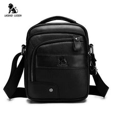 Load image into Gallery viewer, LAOSHIZI LUOSEN Men's Crossbody Bag Casual Genuine Cowhide Leather Shoulder Messenger Bags For Men handbag Small Male Bolsas Sac