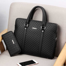 Load image into Gallery viewer, New Double Layers Men&#39;s Leather Business Briefcase Casual Man Shoulder Bag Messenger Bag Male Laptops Handbags Men Travel Bags