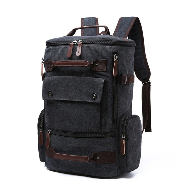 men's backpack vintage canvas backpack school bag men's travel bags large capacity backpack  laptop backpack bag high qualit