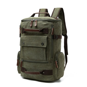 men's backpack vintage canvas backpack school bag men's travel bags large capacity backpack  laptop backpack bag high qualit